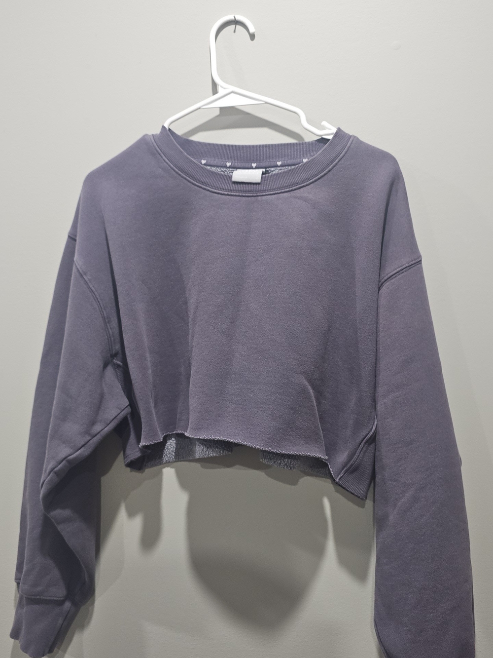 TNA Cropped Crew Sweatshirt - Dusty Lavender